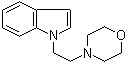 structure of CAS# 72395-48-3, 1-[2-(4-Morpholinyl)ethyl]-1H-indole