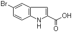 structure of CAS# 7254-19-5, 5-Bromoindole-2-carboxylic acid;5-bromo-1H-indole-2-carboxylic acid