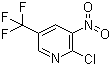 2-Chloro-3-nitro-5-(trifluoromethyl)pyridine molecular structure (CAS 72587-15-6)