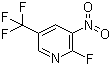 结构式 CAS# 72587-16-7, 2-氟-3-硝基-5-(三氟甲基)吡啶