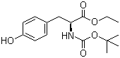 Boc-L-Tyrosine ethyl ester molecular structure (CAS 72594-77-5)
