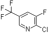 2-Chloro-3-fluoro-5-(trifluoromethyl)pyridine molecular structure (CAS 72600-67-0)