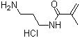 N-(3-Aminopropyl)methacrylamide hydrochloride molecular structure (CAS 72607-53-5)