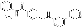 结构式 CAS# 726169-73-9, N-(2-氨基苯基)-4-([[4-(吡啶-3-基)嘧啶-2-基]氨基]甲基)苯甲酰胺