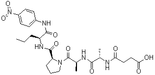 N-(3-Carboxy-1-oxopropyl)-L-alanyl-L-alanyl-L-prolyl-N-(4-nitrophenyl)-L-norvalinamide molecular structure (CAS 72682-71-4)