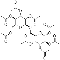6-O-(2,3,4,6-四-O-乙酰基-alpha-D-甘露糖基)-alpha-D-吡喃甘露糖四乙酸酯分子结构 (CAS 72691-29-3)