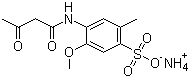 3-Acetoacetylamino-4-methoxytoluene-6-sulfonic acid ammonium salt molecular structure (CAS 72705-22-7)