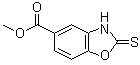 结构式 CAS# 72730-39-3, 2-硫代-2,3-二氢苯并[d]恶唑-5-羧酸甲酯