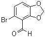 5-溴-1,3-苯并二恶茂-4-甲醛分子结构 (CAS 72744-54-8)