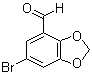 6-Bromo-1,3-benzodioxole-4-carboxaldehyde molecular structure (CAS 72744-55-9)