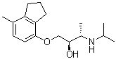 (2R,3S)-rel-1-[(2,3-二氢-7-甲基-1H-茚-4-基)氧基]-3-[异丙基氨基]-2-丁醇分子结构 (CAS 72795-19-8)