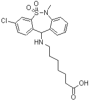 噻奈普汀分子结构 (CAS 72797-41-2)
