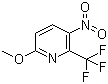 6-Methoxy-3-nitro-2-(trifluoromethyl)pyridine molecular structure (CAS 727993-33-1)