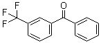 structure of CAS# 728-81-4, 3-(Trifluoromethyl)benzophenone;m-(Trifluoromethyl)benzophenone