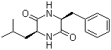 Cyclo(L-leucyl-L-phenylalanyl) molecular structure (CAS 7280-77-5)