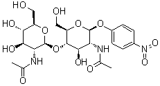 p-Nitrophenyl-beta-N,N'-diacetylchitobioside molecular structure (CAS 7284-16-4)