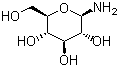 结构式 CAS# 7284-37-9, beta-D-吡喃葡萄糖胺