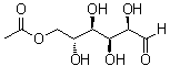 6-O-乙酰基-D-葡萄糖分子结构 (CAS 7286-45-5)