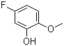 structure of CAS# 72955-97-6, 5-Fluoro-2-methoxyphenol;4-Fluoro-2-hydroxyanisole