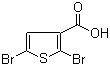2,5-二溴-3-噻吩羧酸分子结构 (CAS 7311-70-8)