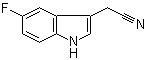 结构式 CAS# 73139-85-2, 5-氟吲哚-3-乙腈