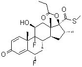 丙酸替卡贝松分子结构 (CAS 73205-13-7)