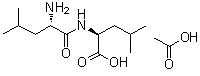 structure of CAS# 73237-76-0, N-L-Leucyl-L-leucine monoacetate