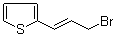 2-(3-Bromo-1-propen-1-yl)thiophene molecular structure (CAS 73244-42-5)