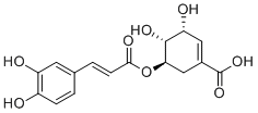 structure of CAS# 73263-62-4, 5-Caffeoylshikimic acid;(3R,4R,5R)-5-[(E)-3-(3,4-dihydroxyphenyl)prop-2-enoyl]oxy-3,4-dihydroxycyclohexene-1-carboxylic acid