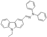 9-乙基-3-咔唑甲醛二苯基腙分子结构 (CAS 73276-70-7)