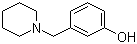 3-(1-Piperidinylmethyl)phenol molecular structure (CAS 73279-04-6)