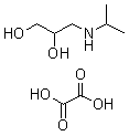 3-[(1-methylethyl)amino]-1,2-Propanediol ethanedioate (1:1) (salt) molecular structure (CAS 73313-34-5)