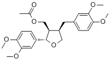 structure of CAS# 73354-15-1, 9-O-Acetyl-4,4'-di-O-methyllariciresinol