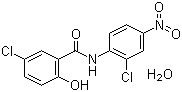 5-Chloro-N-(2-chloro-4-nitrophenyl)-2-hydroxybenzamide monohydrate molecular structure (CAS 73360-56-2)