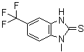 1,3-二氢-1-甲基-5-三氟甲基-2H-苯并咪唑-2-硫酮分子结构 (CAS 7341-87-9)