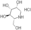 (2R,3R,4R,5R)-2-(Hydroxymethyl)-3,4,5-piperidinetriol hydrochloride molecular structure (CAS 73465-43-7)