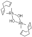 结构式 CAS# 73468-85-6, 二聚羟基(环辛二烯)铑