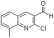 2-Chloro-8-methylquinoline-3-carbaldehyde molecular structure (CAS 73568-26-0)