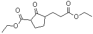 3-(乙氧羰基)-2-氧代环戊烷丙酸乙酯分子结构 (CAS 7362-91-6)