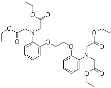 结构式 CAS# 73630-07-6, N,N'-[1,2-亚乙基双(氧基-2,1-亚苯基)]双[N-(2-乙氧基-2-氧代乙基)甘氨酸二乙酯