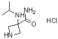 3-(Isopropylamino)azetidine-3-carboxylic acid amide hydrochloride molecular structure (CAS 736994-09-5)