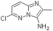 6-Chloro-2-methylimidazo[1,2-b]pyridazin-3-amine molecular structure (CAS 73721-29-6)