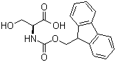 structure of CAS# 73724-45-5, Fmoc-L-Serine