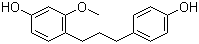 structure of CAS# 73731-86-9, Broussonin B;4-[3-(4-Hydroxyphenyl)propyl]-3-methoxyphenol