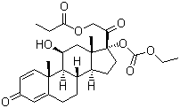 结构式 CAS# 73771-04-7, 泼尼卡酯