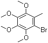 2-甲基-3,4,5,6-四甲氧基溴苯分子结构 (CAS 73875-27-1)