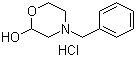 4-Phenylmethyl-2-morpholinol hydrochloride molecular structure (CAS 73933-20-7)