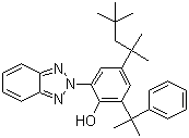 结构式 CAS# 73936-91-1, 紫外线吸收剂-928; 2-(2H-苯并三唑-2-基)-6-(1-甲基-1-苯乙基)-4-(1,1,3,3-四甲基丁基)苯酚