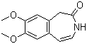 7,8-Dimethoxy-1,3-dihydro-2H-3-benzazepin-2-one molecular structure (CAS 73942-87-7)