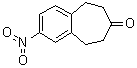 2-Nitro-5,6,8,9-tetrahydrobenzocyclohepten-7-one molecular structure (CAS 740842-50-6)